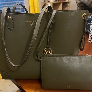 Michael Kors tote bag with small bag attached